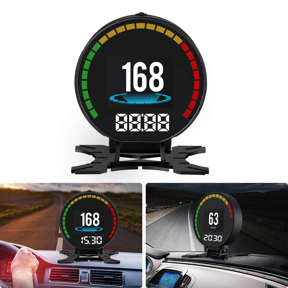 Amazon | HUD ヘッドアップディスプレイスピードメーター 車載モニター